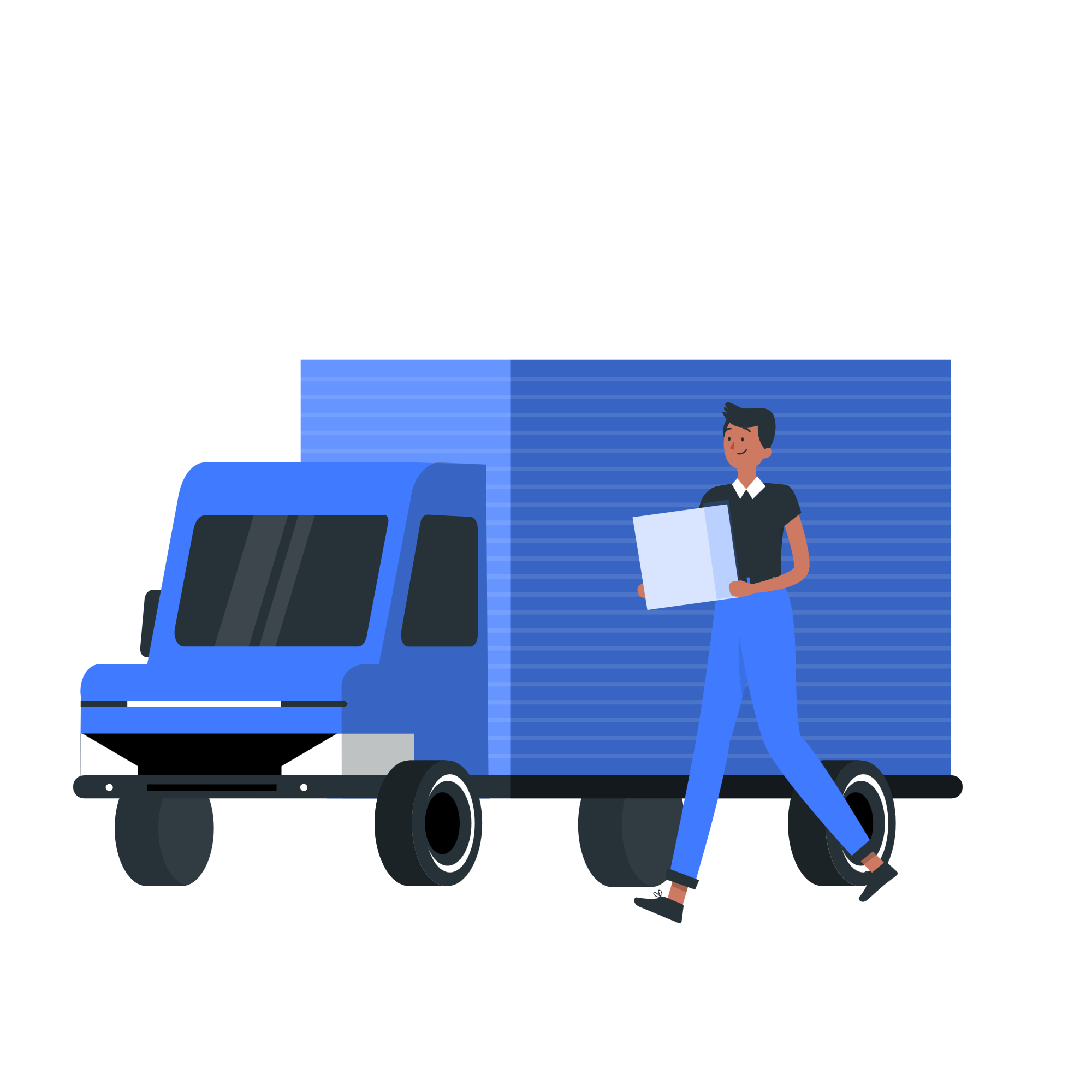 Transport et logistique — illustration