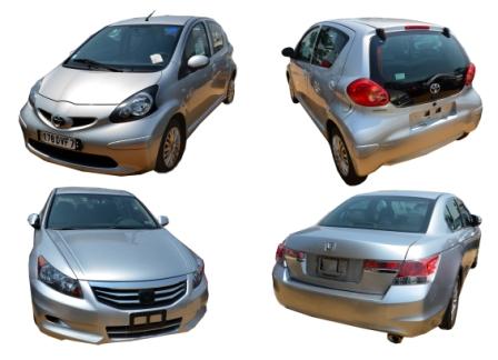 Toyota Aygo et Honda Accord d'occasion au Bénin